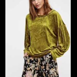 FREE PEOPLE MILAN VELVET LONG SLEEVE